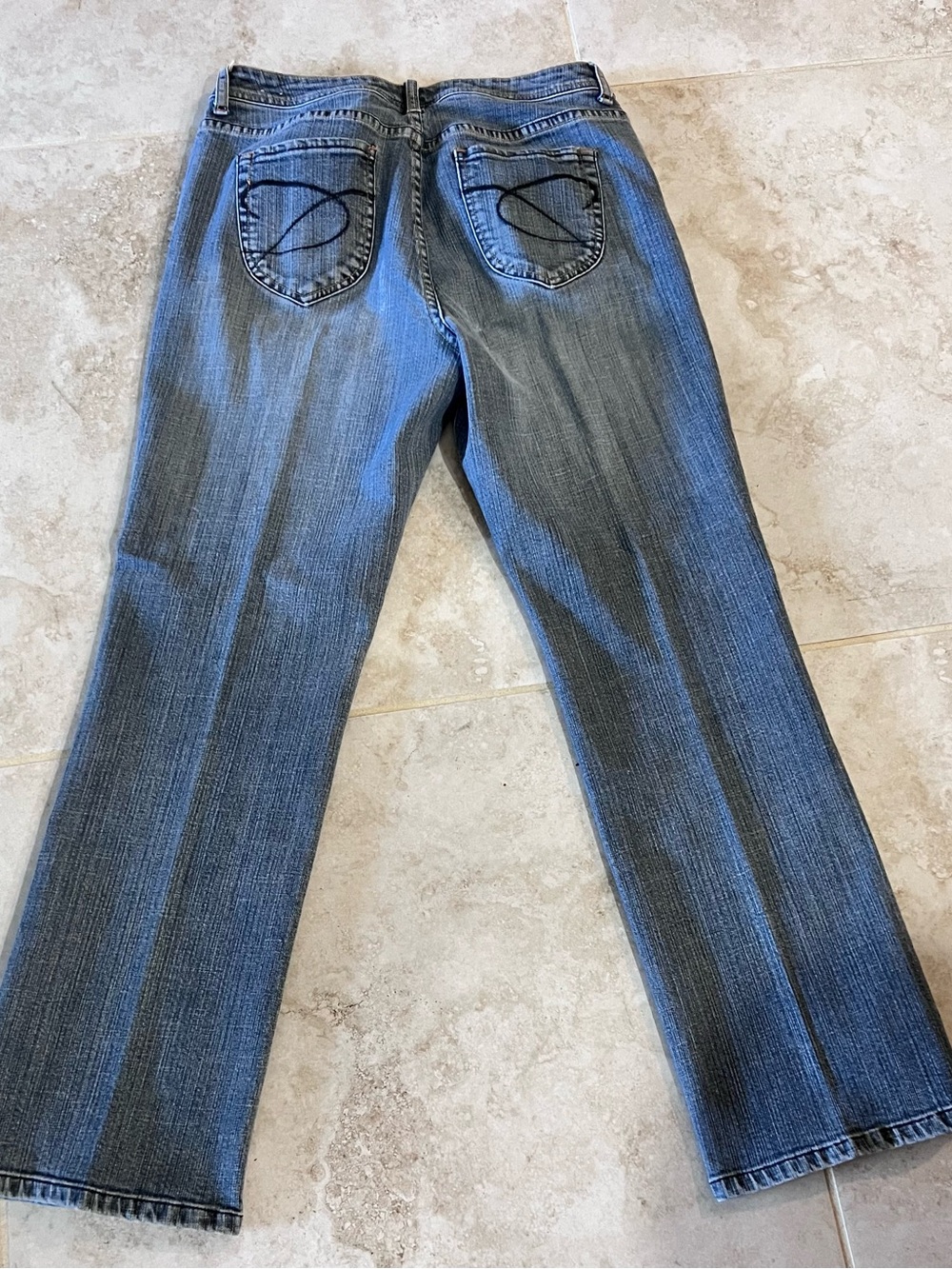 Chico's Blue Straight-Leg Jeans